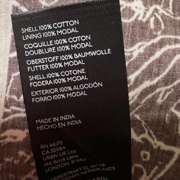 NWT Anthropologie- Red and brown floral plunge printed babydoll dress.Size 10. - Picture 10 of 10